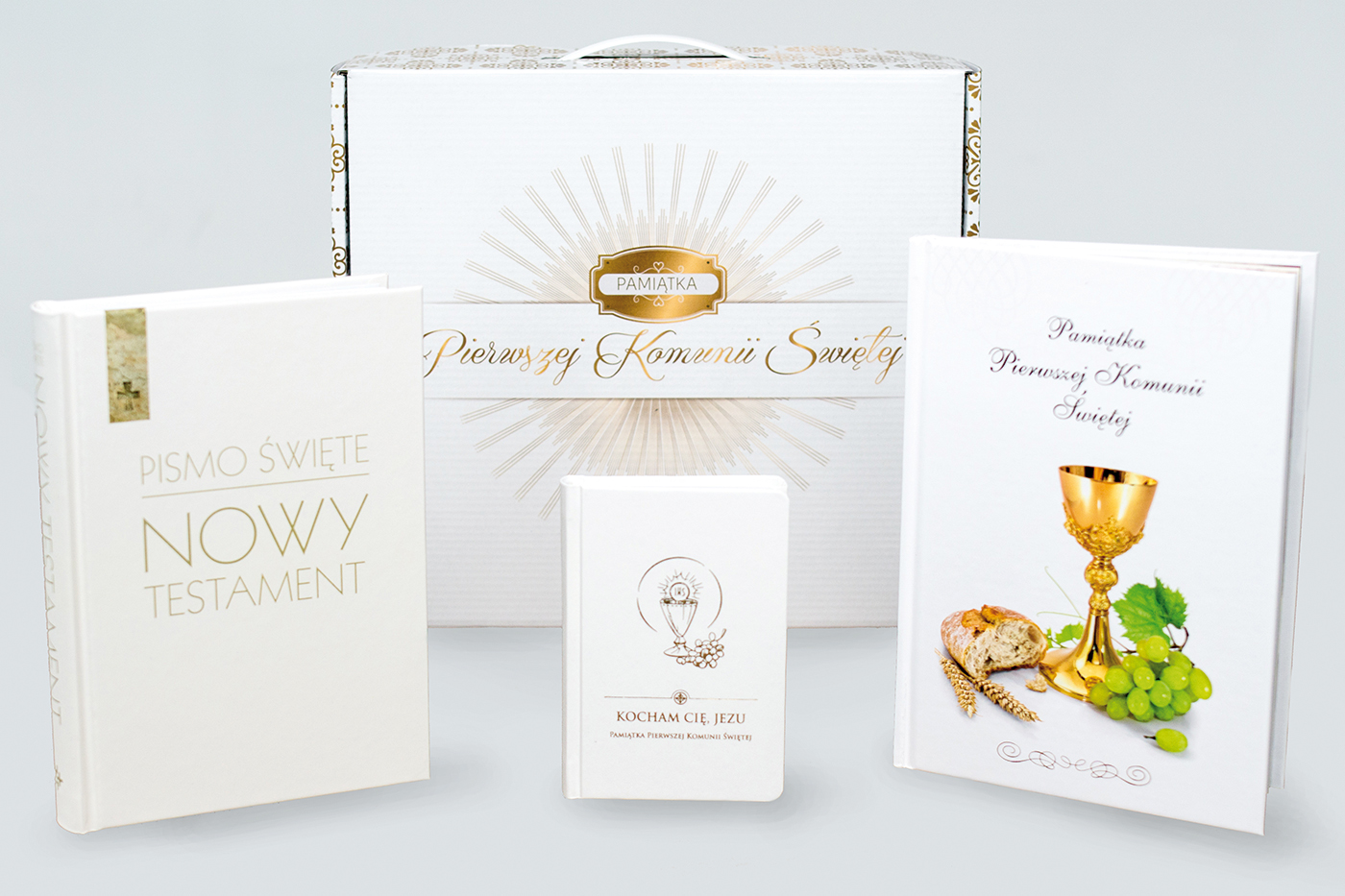 Pakiet komunijny Nowy Testament / Pamiątka Pierwszej Komunii Świętej / Modlitewnik