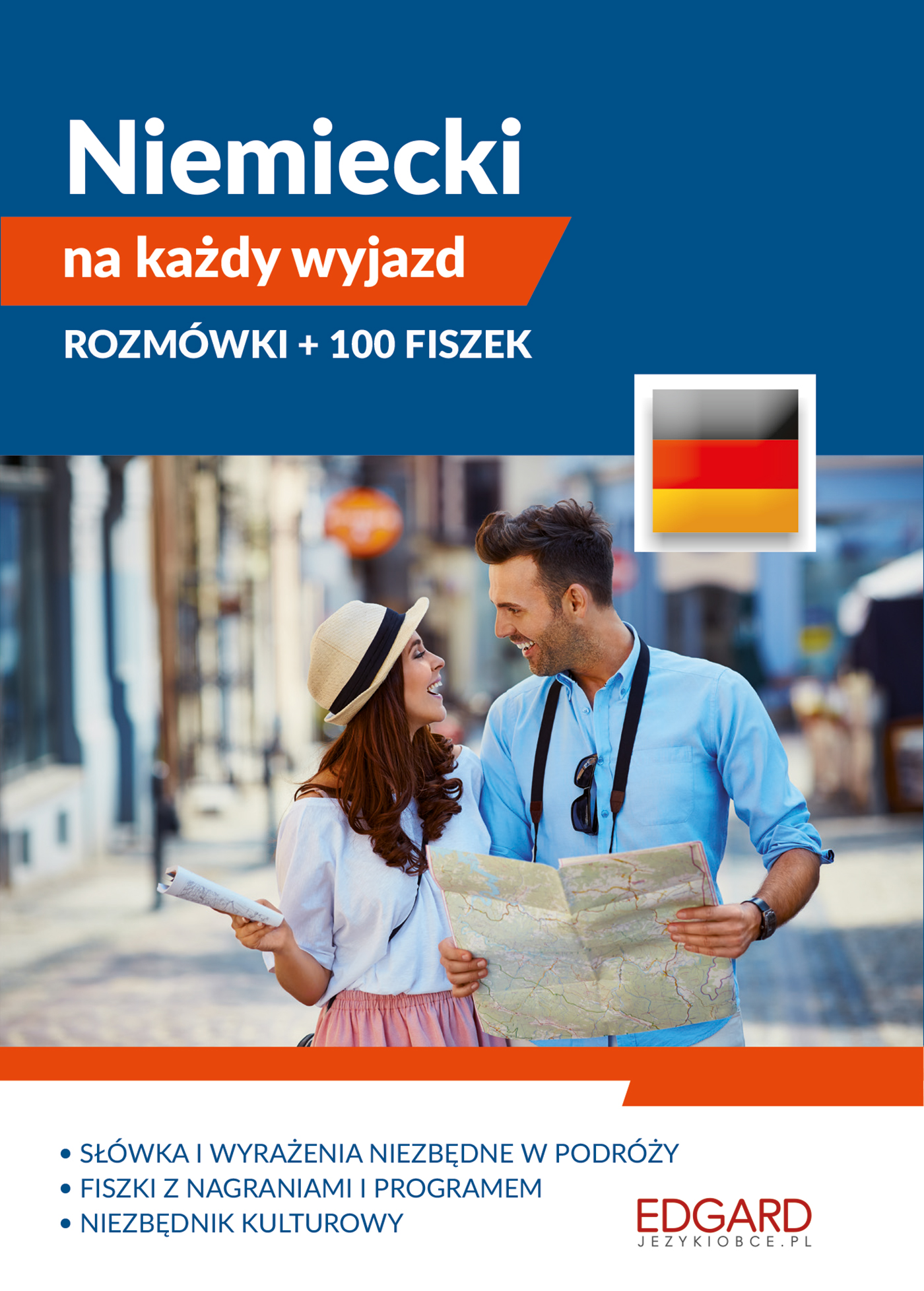 Pakiet Niemiecki na każdy wyjazd Rozmówki + 100 fiszek