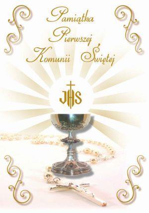 Pamiątka Pierwszej Komunii Świętej różaniec FK