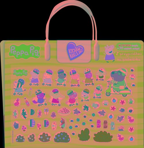Peppa Pig. Kocham naklejać. Z przyjaciółmi na podwórku