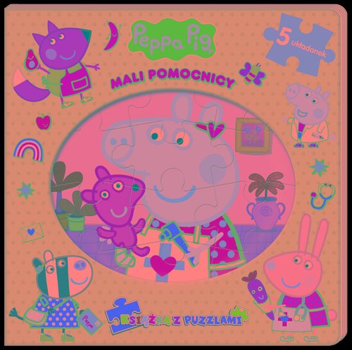 Peppa Pig Książka z puzzlami Mali pomocnicy