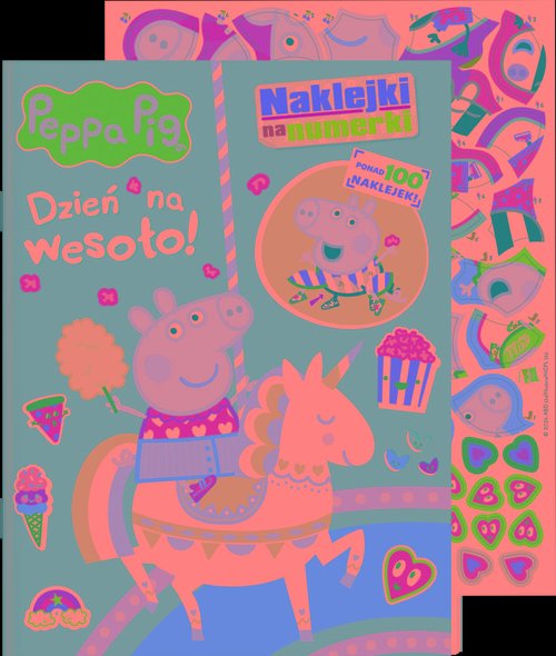 Peppa Pig Naklejki na numerki Dzień na wesoło