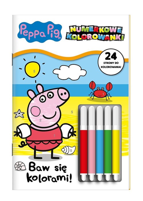 Peppa Pig Numerkowe kolorowanki 3 Baw sie kolorami!