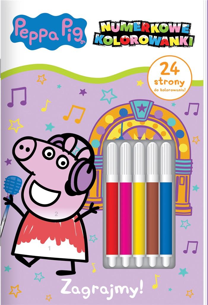 Peppa Pig Numerkowe kolorowanki część 4 Zagrajmy!