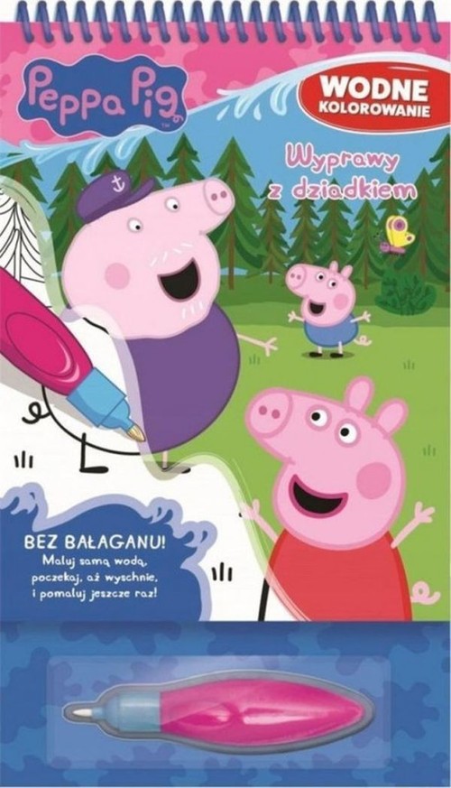 Peppa Pig Wodne kolorowanie Wyprawy z dziadkiem