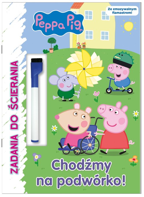 Peppa Pig Zadania do ścierania Chodźmy na podwórko!