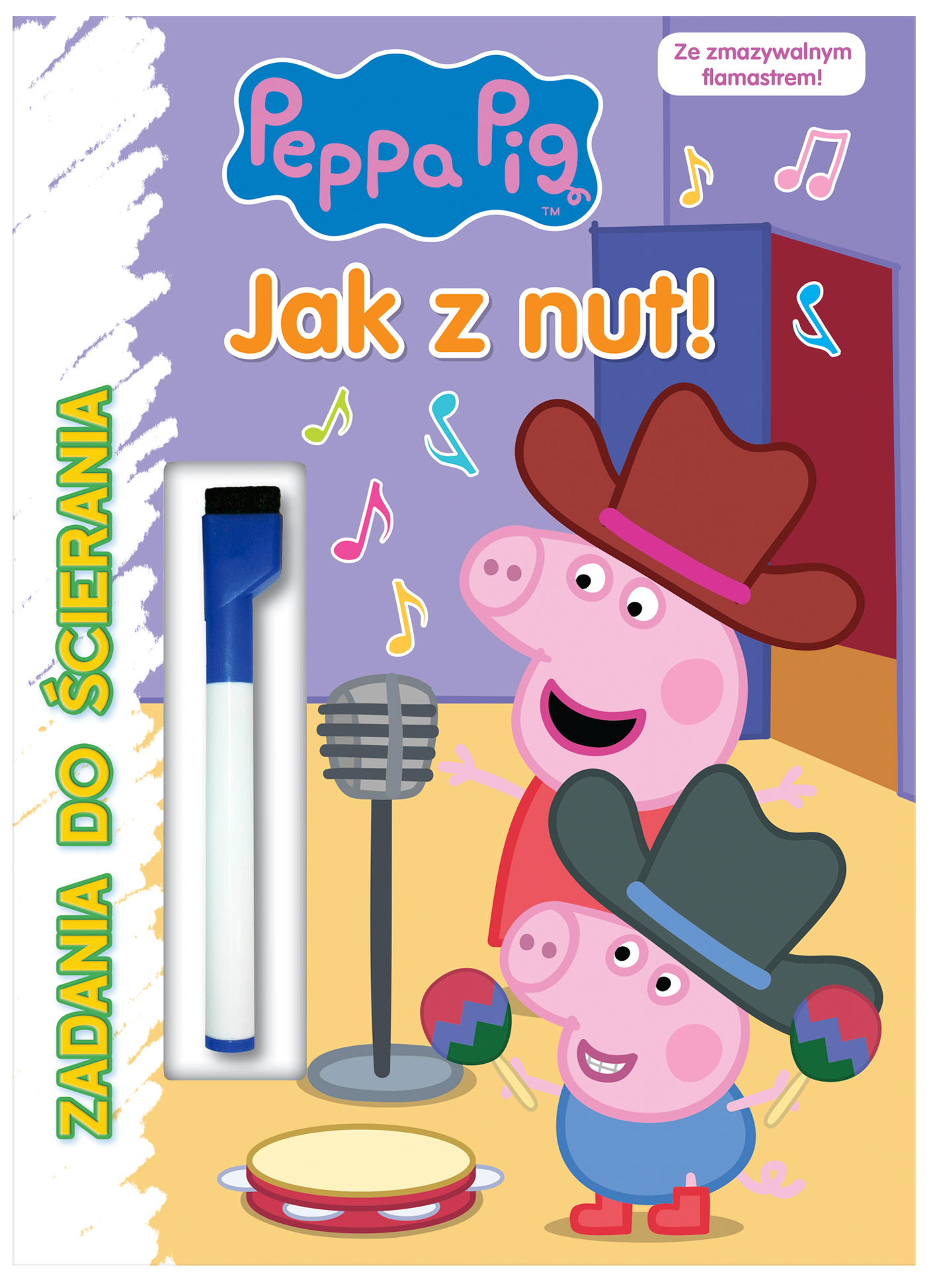 Peppa Pig Zadania do ścierania Jak z nut!