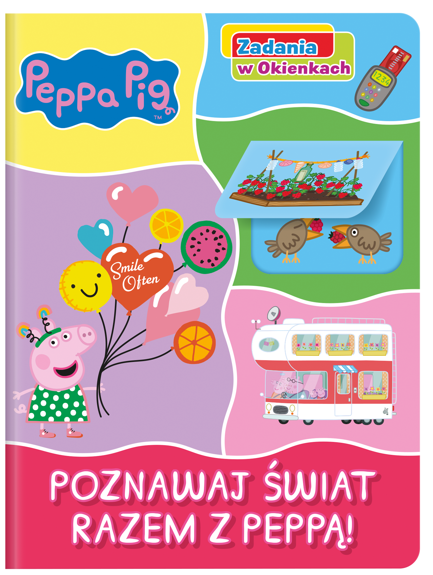 Peppa Pig Zadania w Okienkach Poznawaj świat razem z Peppą!