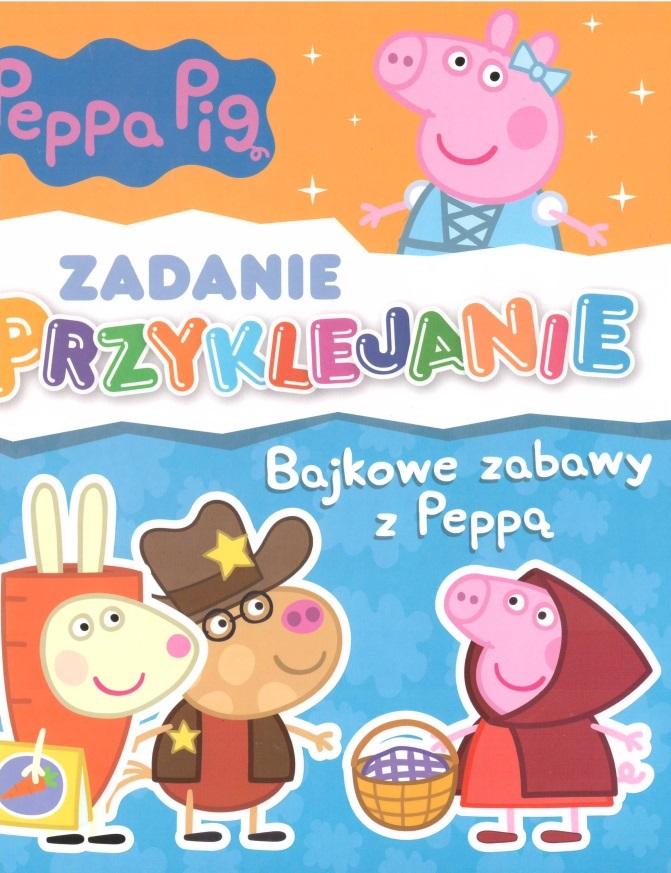 Peppa Pig. Zadanie Przyklejanie. Bajkowe zabawy z Peppą