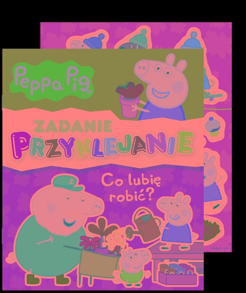Peppa Pig Zadanie Przyklejanie Co lubię robić?
