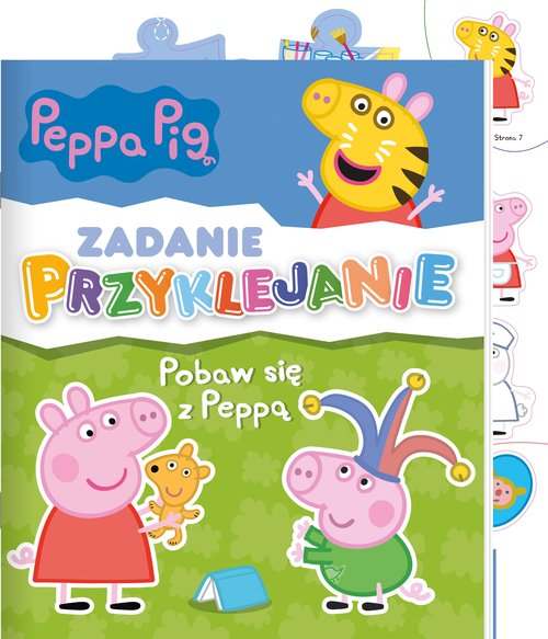 Peppa Pig Zadanie Przyklejanie. Pobaw się z Peppą