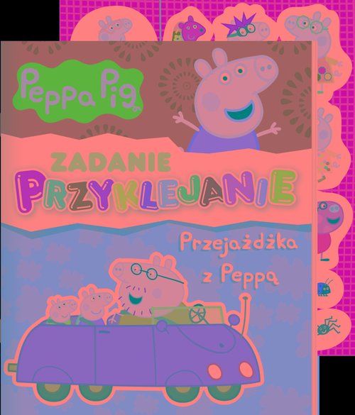 Peppa Pig. Zadanie Przyklejanie Przejażdżka z Peppą