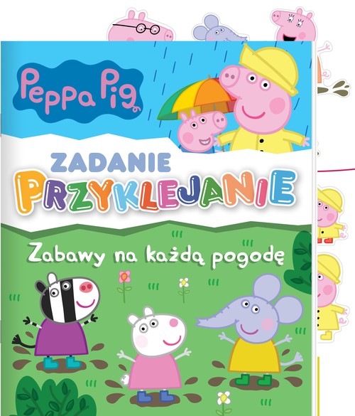 Peppa Pig Zadanie przyklejanie Zabawy na każdą pogodę