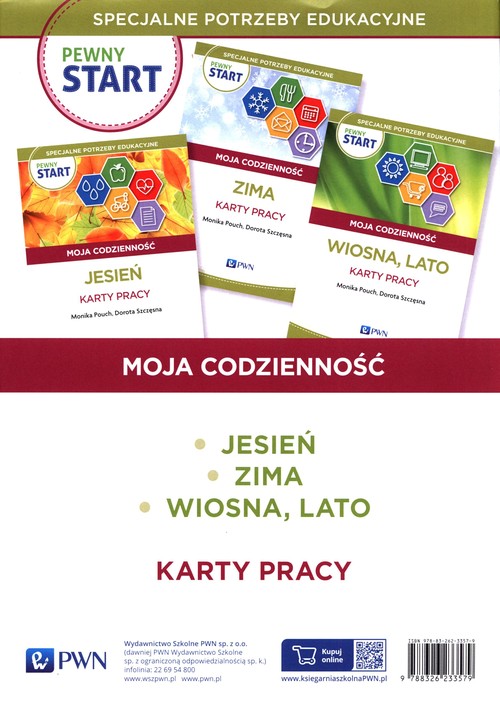 Pewny Start Moja codzienność Wiosna, Lato Jesień Zima Karty pracy