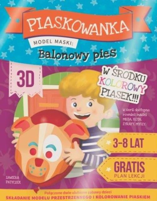 Piaskowanka 3D Balonowy kot