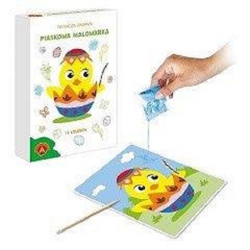 Piaskowe malowanki Wielkanocny kurczaczek