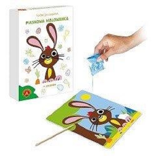 Piaskowe malowanki Wielkanocny zajączek