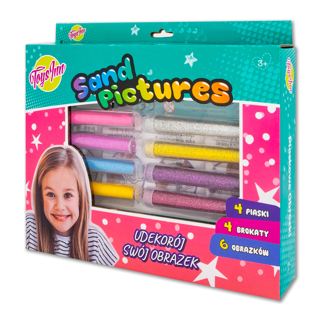 Piaskowe obrazki z brokatem i pisakami magic stn 5546