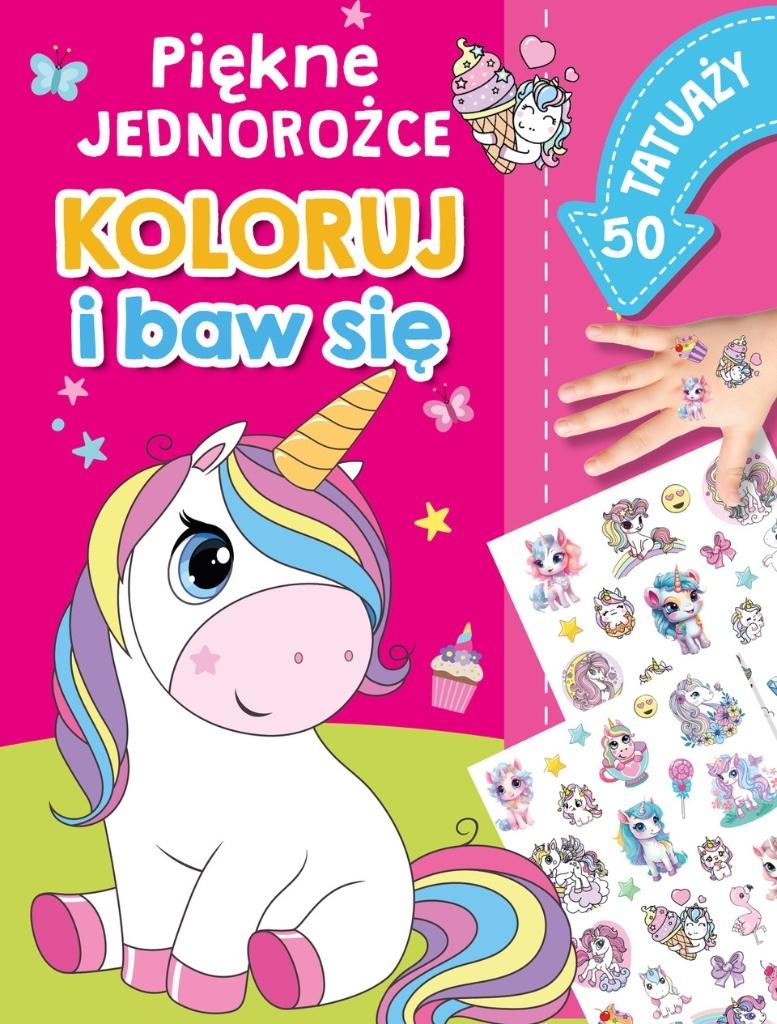 Piękne jednorożce Koloruj i baw się