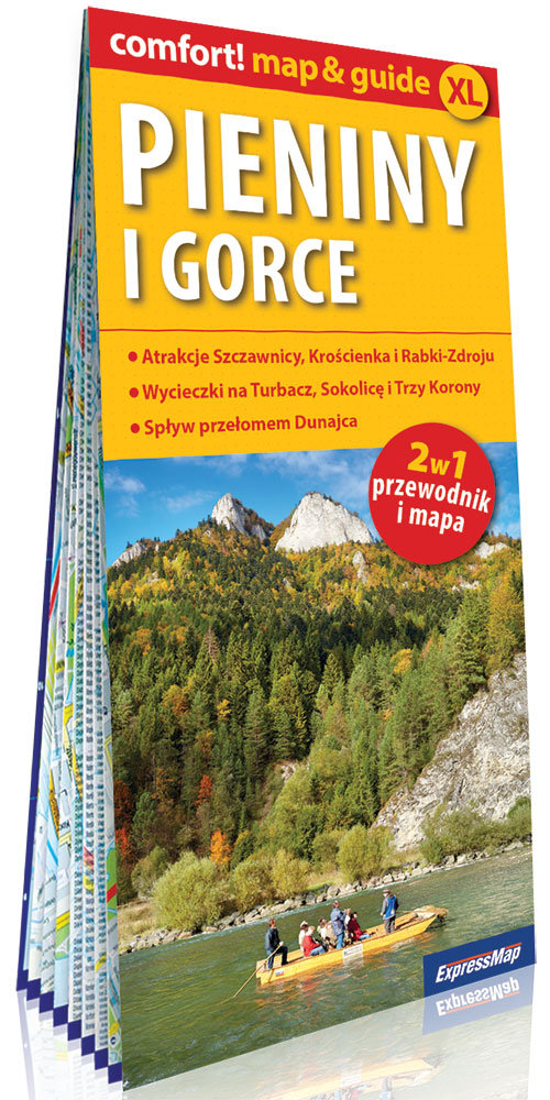 Pieniny i Gorce laminowany map&guide 2w1: przewodnik i mapa