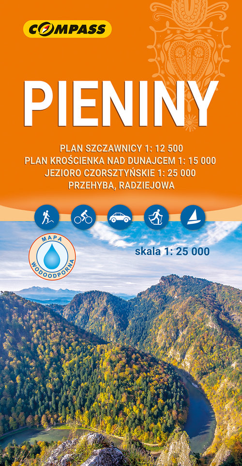 Pieniny mapa laminowana 1:25'000