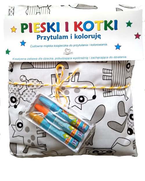 Pieski i kotki Przytulam i koloruję