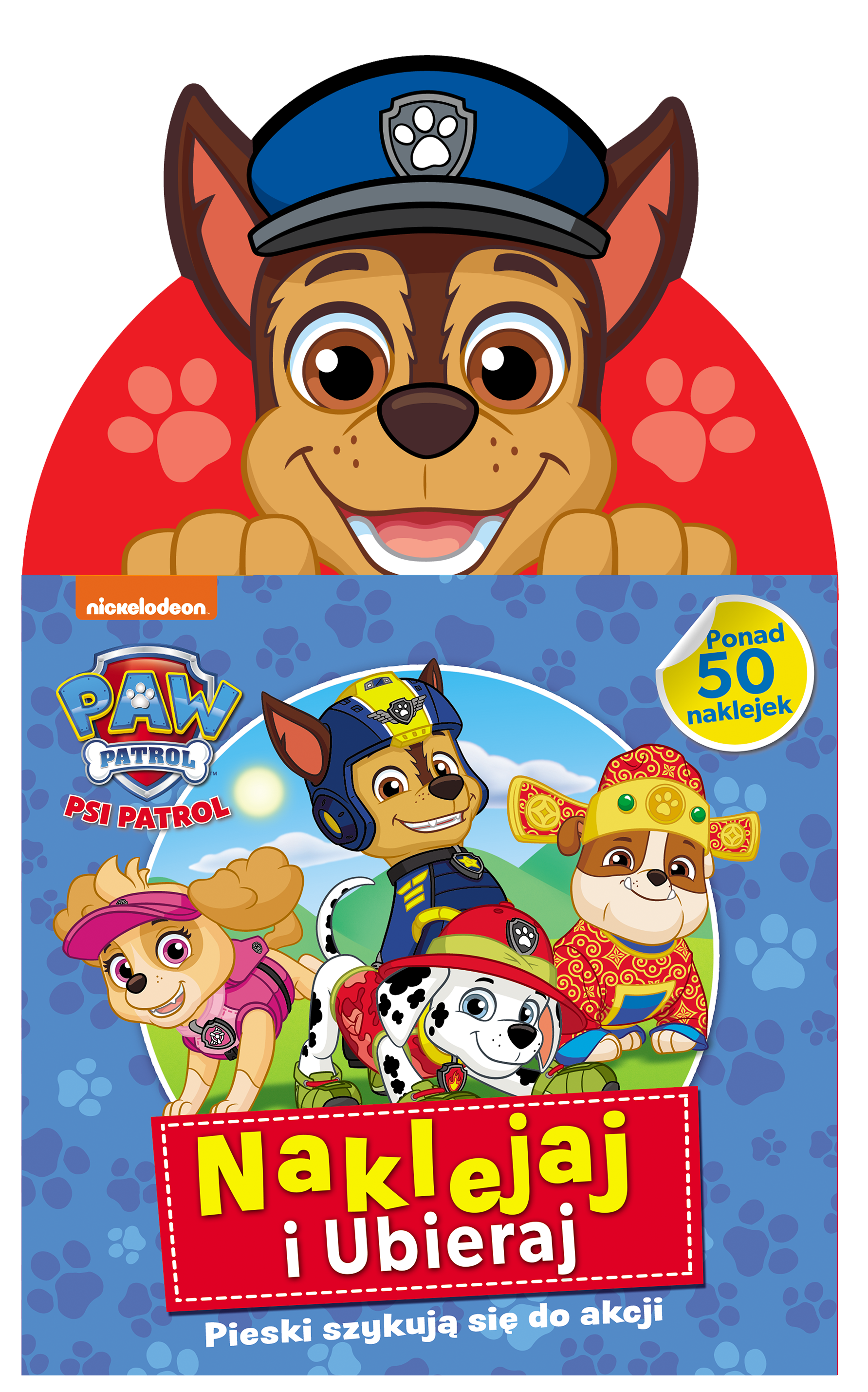 Pieski szykują się do akcji. Naklejaj i ubieraj. Psi Patrol