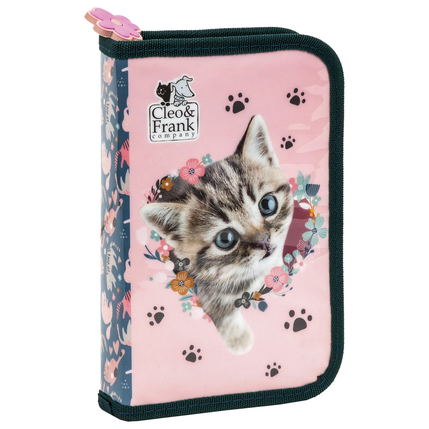 Piórnik 1-komorowy bez wyposażenia Cleo i Frank 41 (Kot)