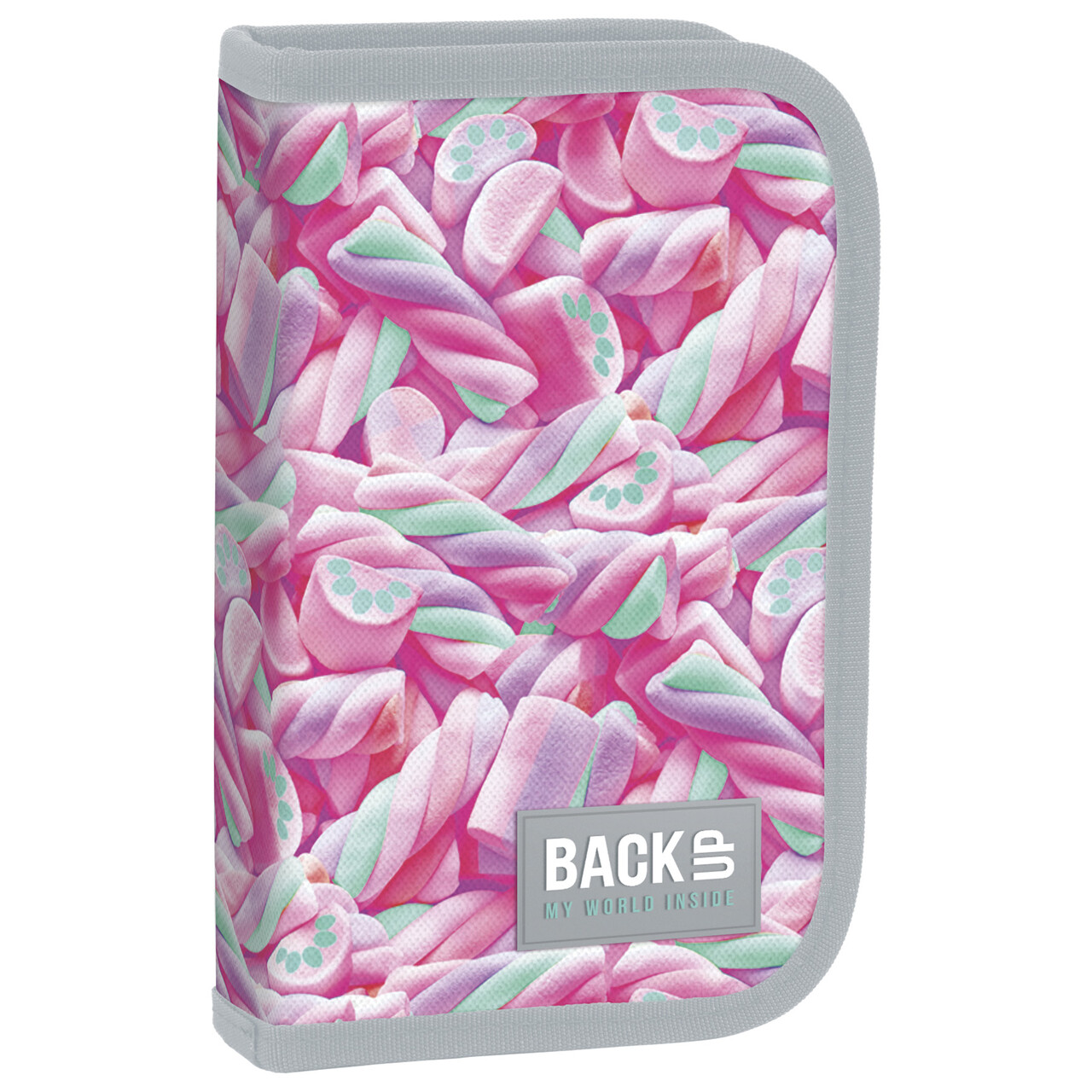 Piórnik 1-komorowy z wyposażeniem BACKUP 5 model SW23 kolorowe pianki