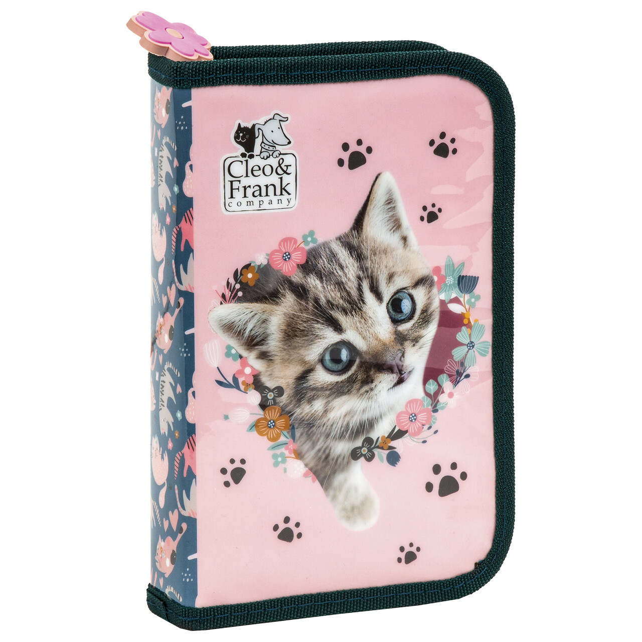 Piórnik 1-komorowy z wyposażeniem Cleo i Frank 41 kot