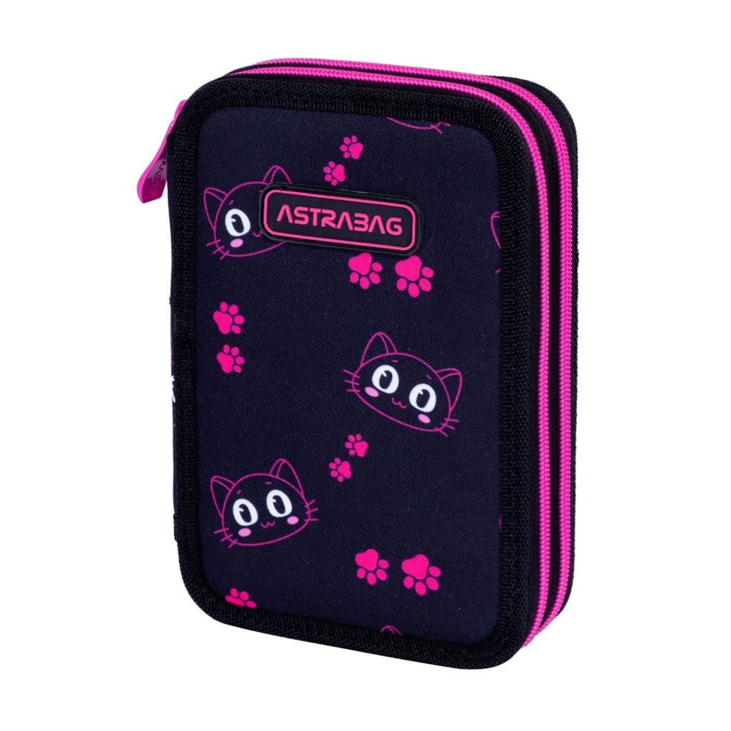 Piórnik 2-komorowy bez wyposażenia Astrabag Cat's Eyes