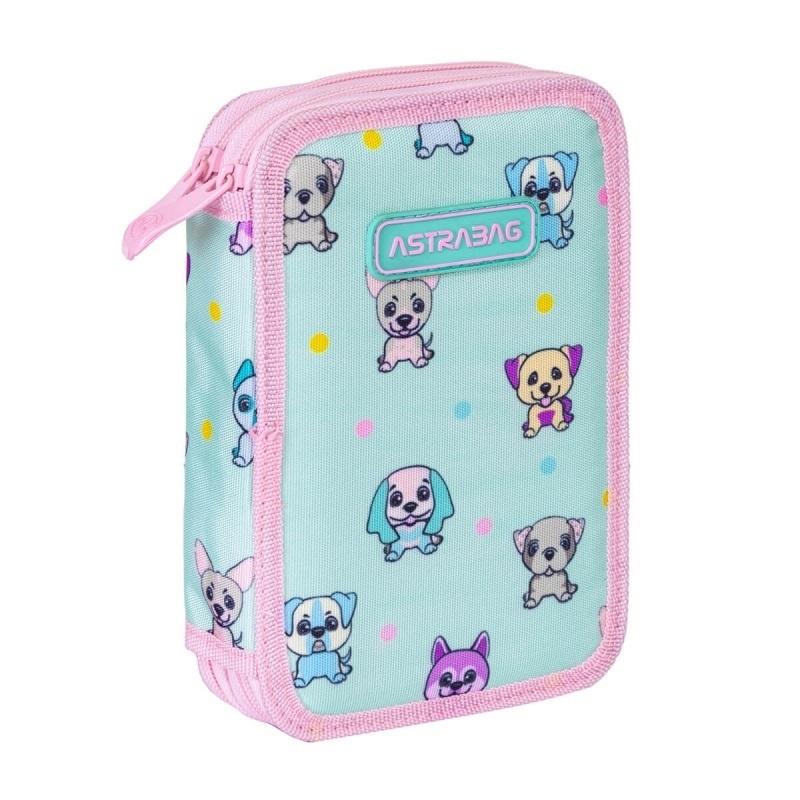 Piórnik 2-komorowy bez wyposażenia Astrabag Puppies World