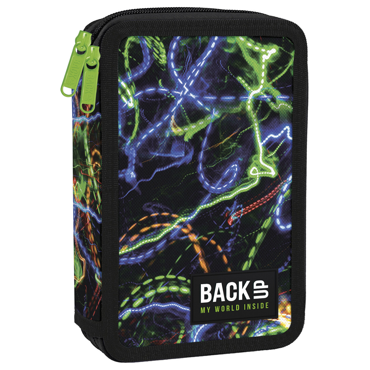 Piórnik 2-komorowy z wyposażeniem BACKUP 5 model DW54 światła neonów