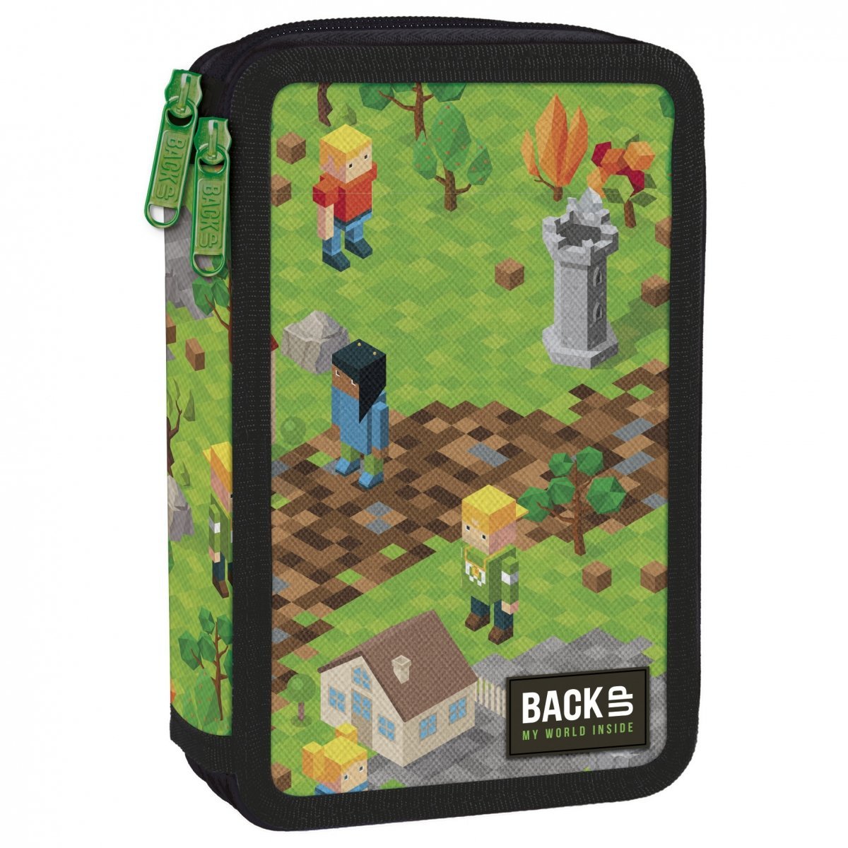 Piórnik 2-komorowy z wyposażeniem BackUP model DW61 Game Level