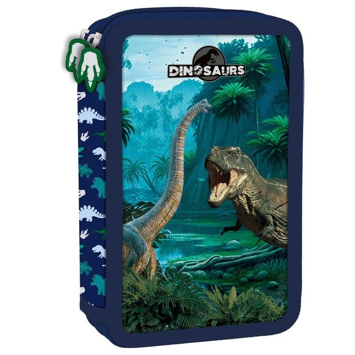 Piórnik 2-komorowy z wyposażeniem Dinozaur PWDDN19