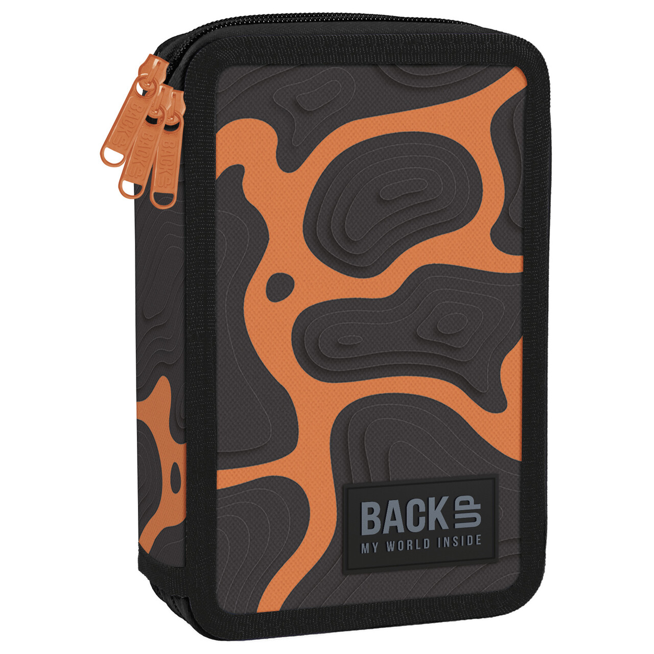 Piórnik 3-komorowy z wyposażeniem  BACKUP 5 model EW42 magma