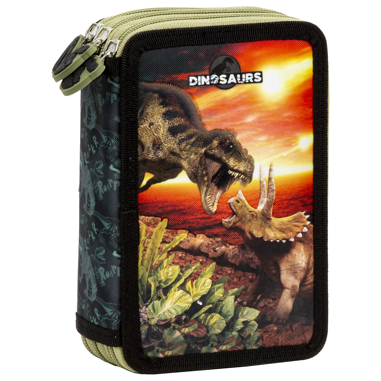 Piórnik 3-komorowy z wyposażeniem Dinozaur 18