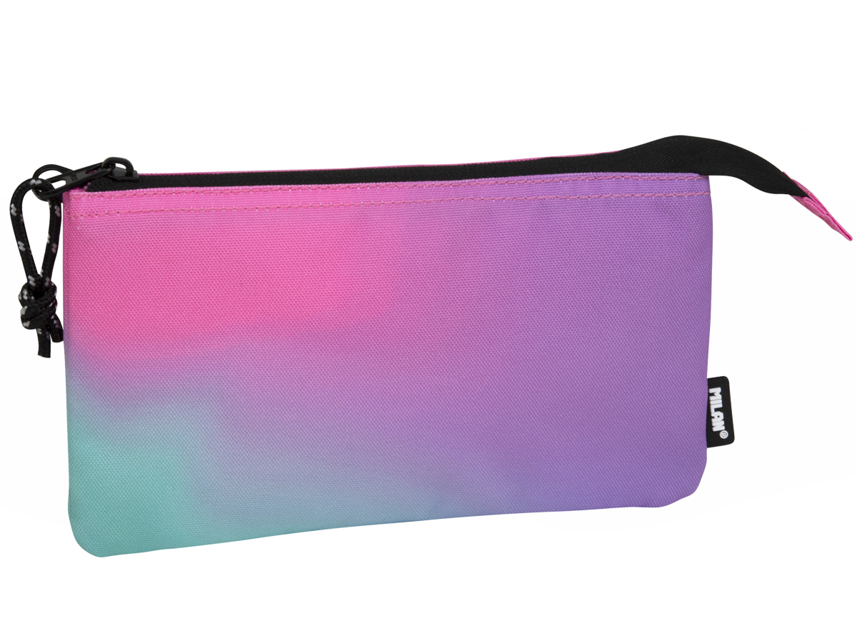 Piórnik 5 komorowy Milan sunset różowy