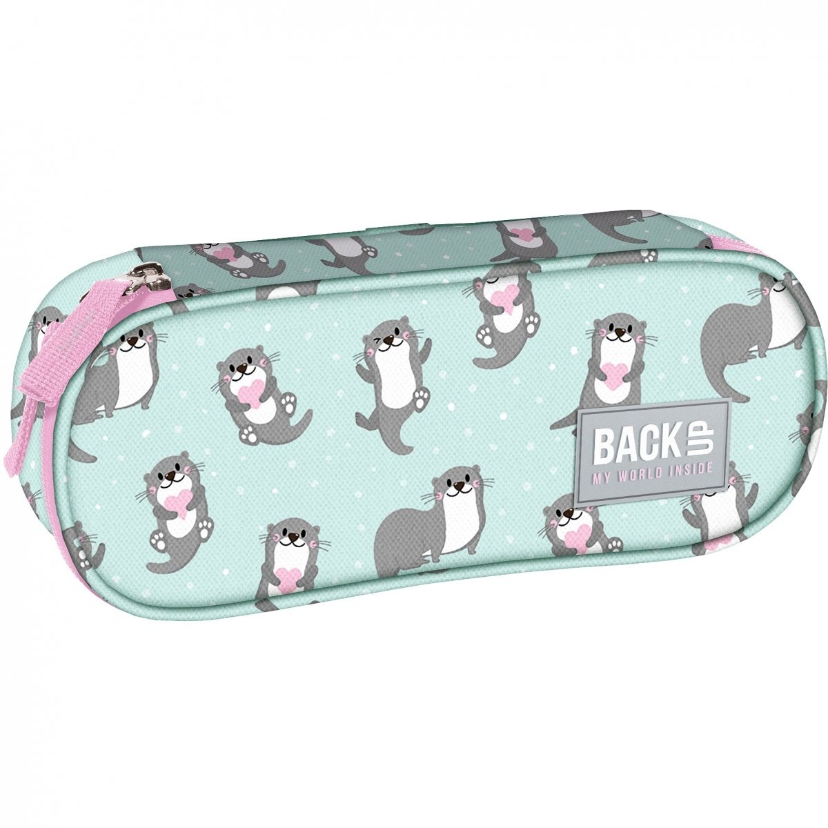 Piórnik Backup zakochane wydry PB6A12