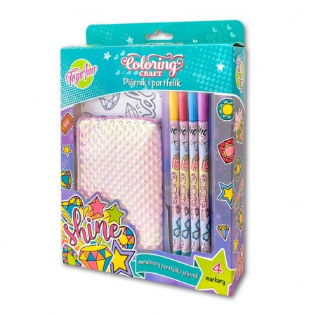 Piórnik i portfelik do kolorowania shine ToysInn stn 5867