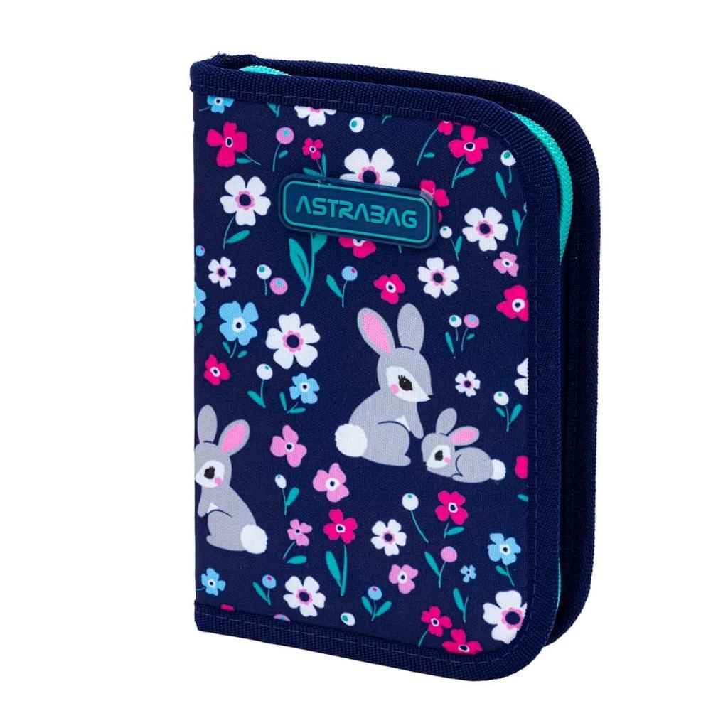 Piórnik jednoklapkowy z wyposażeniem Astrabag Baby Bunny