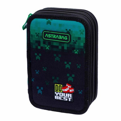 Piórnik Jumbo potrójny z wyposażeniem Astrabag Do your best, Ac31