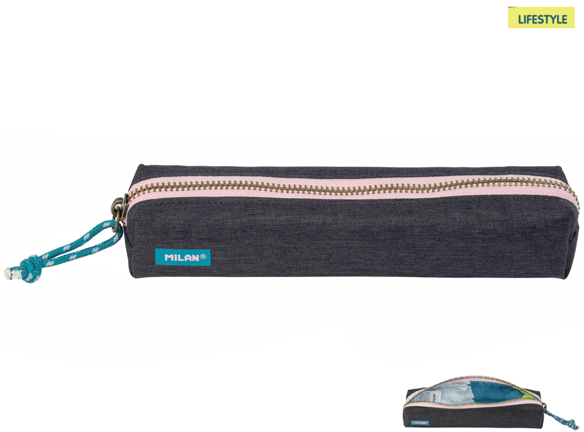 Piórnik Milan mini kwadratowy LIFESTYLE szary