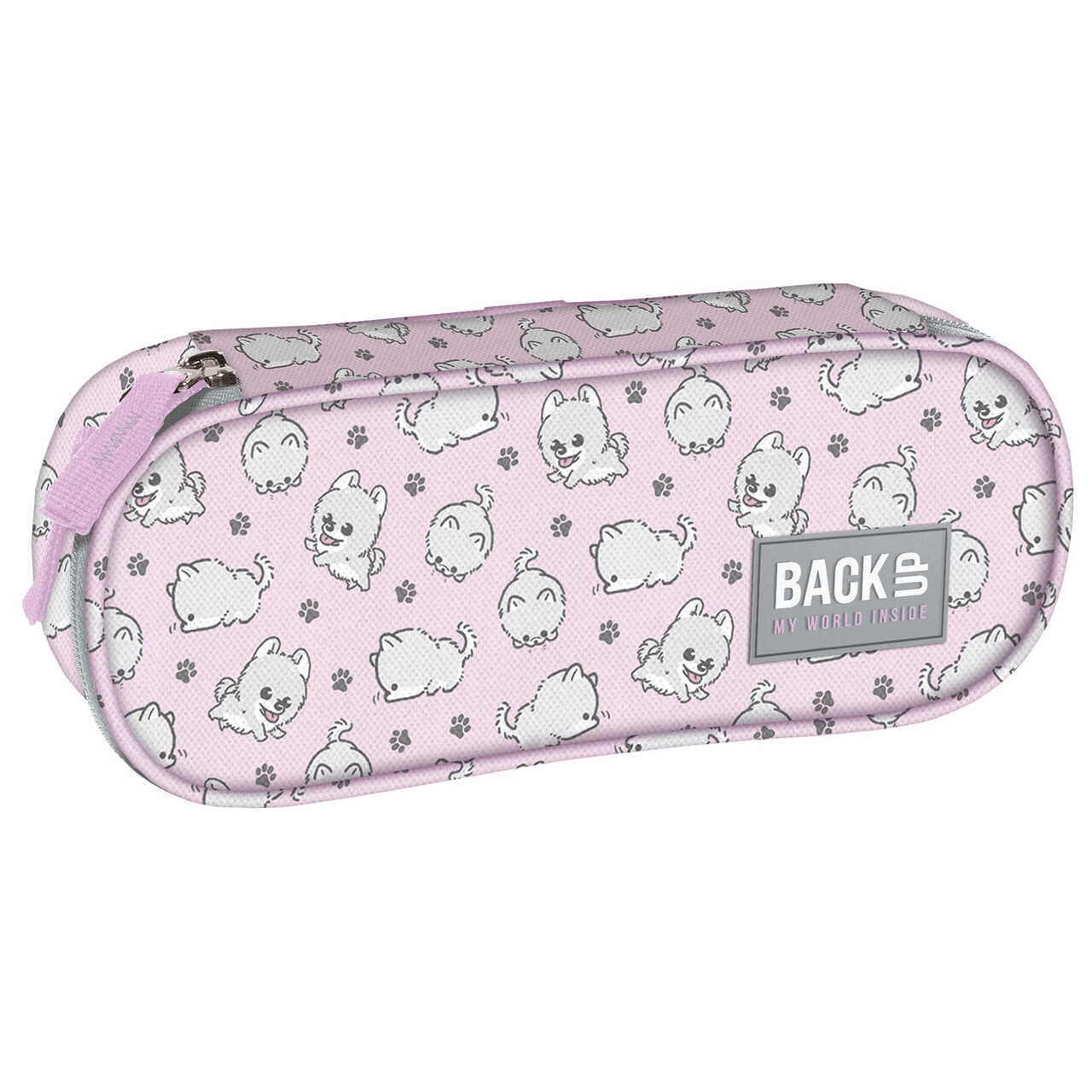 Piórnik owalny BACKUP 5 model A13 niesforne pieski