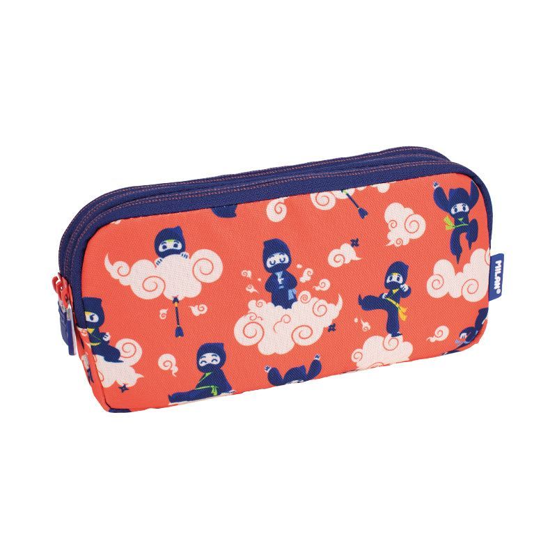 Piórnik saszetka 3-komorowy Milan NINJUTSU czerwony