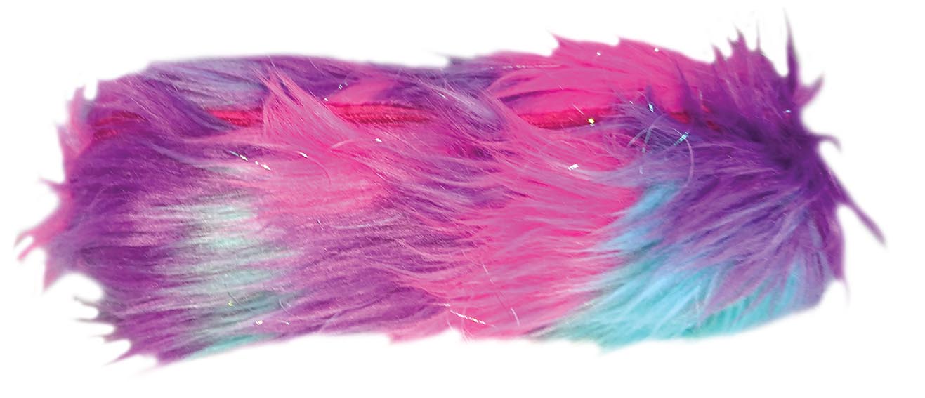 Piórnik tuba kolorowe futro stn 5218