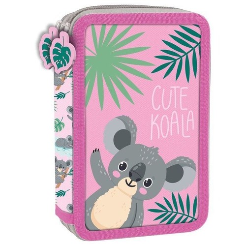 Piórnik z wyposażeniem dwukomorowy Koala 10
