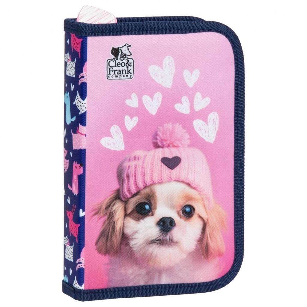 Piórnik z wyposażeniem jednokomorowy Cleo i Frank 42