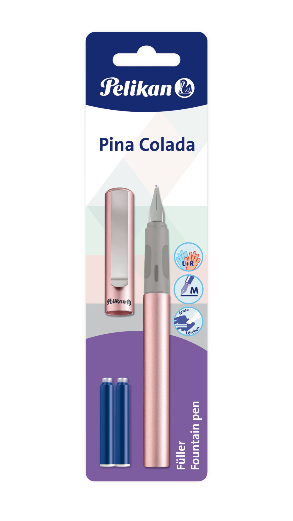 Pióro wieczne Herlitz Pina colada +2 naboje 1 szt. mix Pelikan