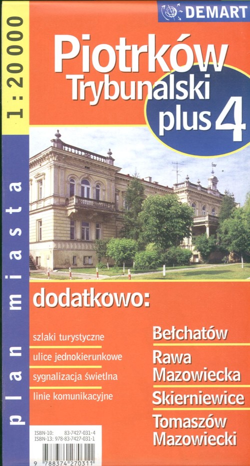 Piotrków Trybunalski plus 4 1:20 000 plan miasta